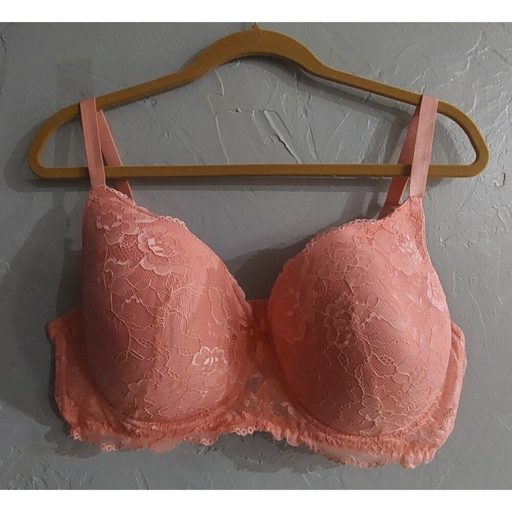 Bluxe Bra Women's 42D,pink Color, Nylon, Spandex, Comfort.